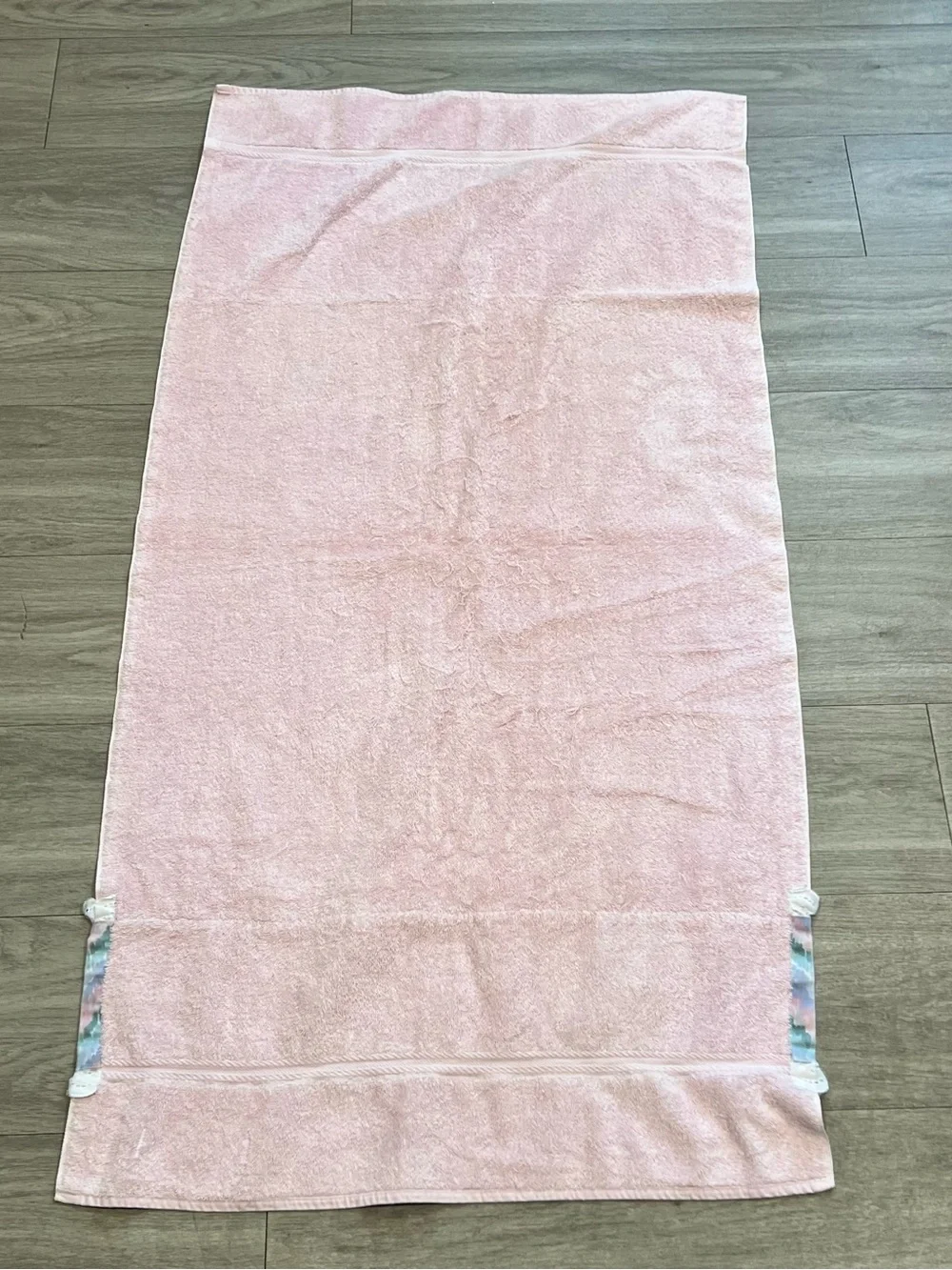 Vintage Lady Pepperell Celebration Pink Cottagecore Towel Set